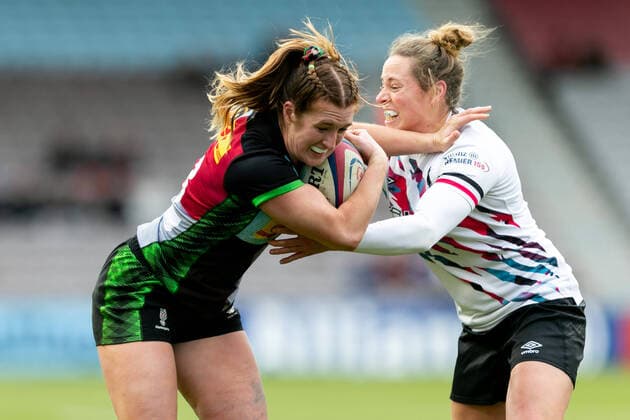 Sport Themen der Woche KW52 Sport Bilder des Tages Mandatory Credit: Photo by Juan Gasparini JMP Shutterstock (13685621ap) Izzy Mayhew of Harlequins in action Harlequins Women v Bristol Bears Women, UK - 27 Dec 2022 Harlequins Women v Bristol Bears Women, UK - 27 Dec 2022  Copyright: xJuanxGasparini JMP Shutterstockx 13685621ap