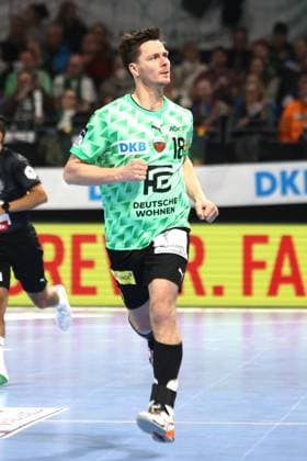 DEU, DHB, 1.HBL, Fuechse Berlin vs. Leipzig, 27.12.2022, Max-Schmeling-Halle, Berlin, DEU, DHB, 1.HBL, Fuechse Berlin vs. Leipzig, im Bild Hans Lindberg (Fuechse Berlin 18) Foto: Juergen Engler nordphoto GmbH