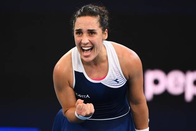 Sport Themen der Woche KW01 Sport Bilder des Tages TENNIS UNITED CUP ITALY NORWAY, Martina Trevisan of Italy reacts in her match against Malene Helgo of Norway during the 2023 United Cup tennis match between Italy and Norway at Pat Rafter Arena in Brisbane, Monday, January 2, 2023. ( NO ARCHIVING, EDITORIAL USE ONLY, NO USE IN BOOKS WITHOUT CONSENT BRISBANE QUEENSLAND AUSTRALIA  Copyright: xJONOxSEARLEx 20230102001748096584