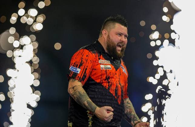 Sport Themen der Woche KW01 Sport Bilder des Tages Darts PDC World Darts Championship Michael Smith celebrates winning the match during the PDC World Darts Championship Semi Final at Alexandra Palace, London, United Kingdom on 2 January 2023. Editorial use only , Copyright: xNigelxKeenex PSI-16522-0016