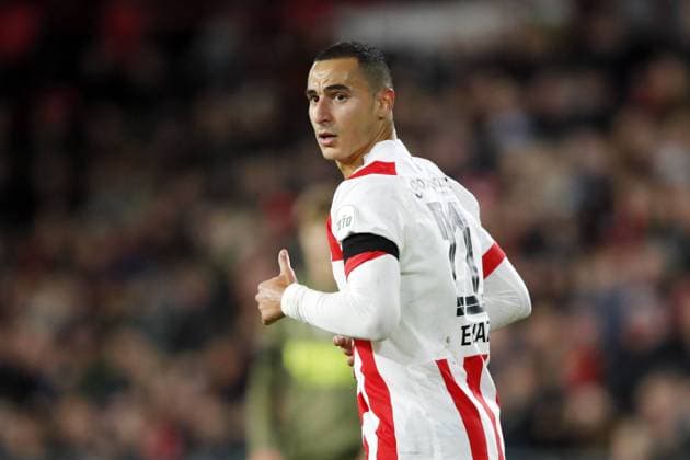 EINDHOVEN - Anwar El Ghazi of PSV Eindhoven during the friendly match between PSV and AC Milan at Phillips stadium on December 30, 2022 in Eindhoven, Netherlands. AP Dutch Height Bart Stoutjesdijk International Friendly, Länderspiel, Nationalmannschaft 2022 xVIxANPxSportx xBartxStoutjesdijkxIVx