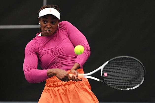 4th January 2022: Auckland, New Zealand: Sloane Stephens of USA during play on Day 3 of the 2023 Womens s ASB Classic. ASB Tennis Centre, Auckland, New Zealand.  ActionPlus12464683 ChrisxSymes