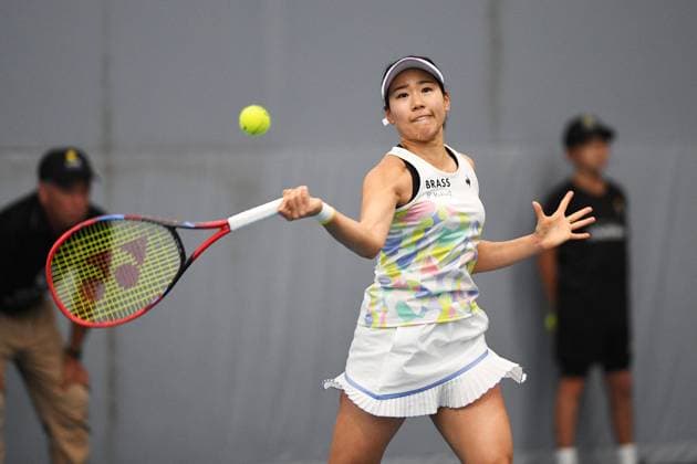 4th January 2022: Auckland, New Zealand: Nao Hibino of Japan during play on Day 3 of the 2023 Womens s ASB Classic. ASB Tennis Centre, Auckland, New Zealand.  ActionPlus12464703 ChrisxSymes