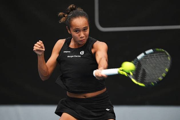 6th January 2022: Auckland, New Zealand: Leylah Fernandez of Canada during play on Day 5 of the 2023 Womens s ASB Classic. ASB Tennis Centre, Auckland, New Zealand.  ActionPlus12465122 ChrisxSymes