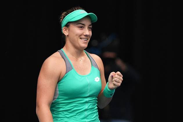 6th January 2022: Auckland, New Zealand: Danka Kovini& x107; of Montenegro during play on Day 5 of the 2023 Womens s ASB Classic. ASB Tennis Centre, Auckland, New Zealand.  ActionPlus12465135 ChrisxSymes