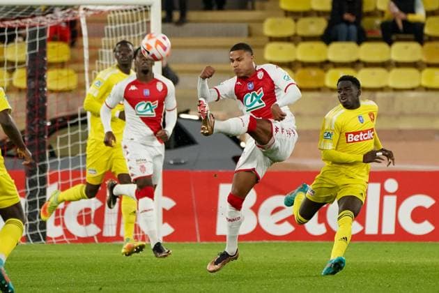 Ismail Jakobs (AS Monaco) FOOTBALL : AS Monaco vs Rodez - 32eme de finale de Coupe de France - Monaco - 07 01 2023 NorbertScanella Panoramic 