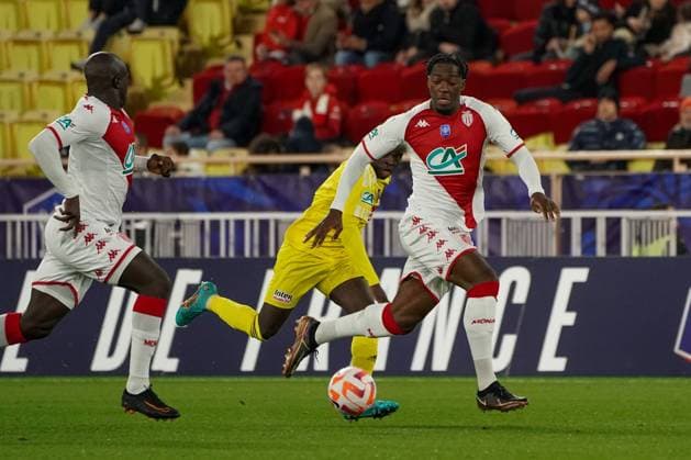 Axel Disasi (AS Monaco) FOOTBALL : AS Monaco vs Rodez - 32eme de finale de Coupe de France - Monaco - 07 01 2023 NorbertScanella Panoramic 