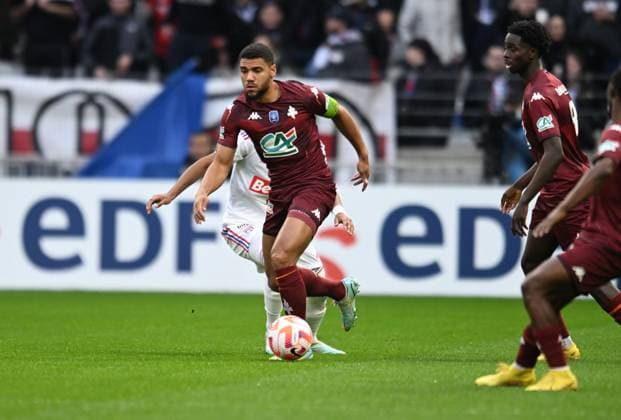 Matthieu Udol (metz) FOOTBALL: Olympique Lyonnais vs FC Metz - 32e Coupe de France - 07 01 2023 FredericChambert Panoramic 