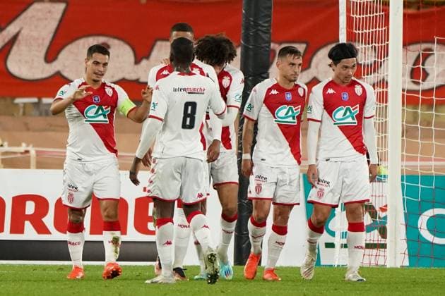 joie - Wissam Ben Yedder (AS Monaco) FOOTBALL : AS Monaco vs Rodez - 32eme de finale de Coupe de France - Monaco - 07 01 2023 NorbertScanella Panoramic 