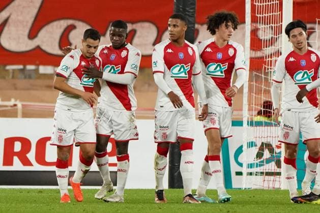 joie - Wissam Ben Yedder (AS Monaco) FOOTBALL : AS Monaco vs Rodez - 32eme de finale de Coupe de France - Monaco - 07 01 2023 NorbertScanella Panoramic 