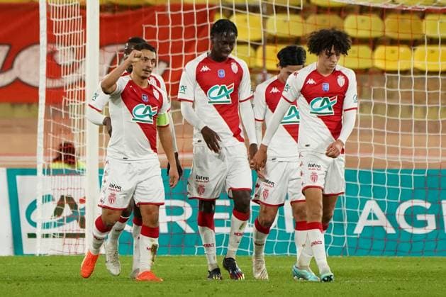 joie - Wissam Ben Yedder (AS Monaco) FOOTBALL : AS Monaco vs Rodez - 32eme de finale de Coupe de France - Monaco - 07 01 2023 NorbertScanella Panoramic 
