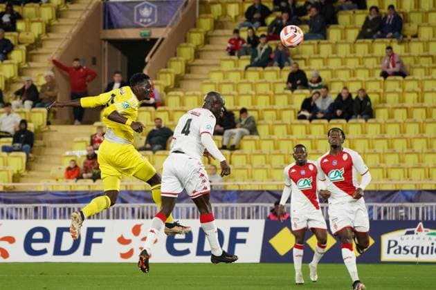but - Joseph Mendes (Rodez) FOOTBALL : AS Monaco vs Rodez - 32eme de finale de Coupe de France - Monaco - 07 01 2023 NorbertScanella Panoramic 