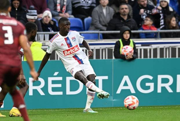 sael Kumbedi (lyon) FOOTBALL: Olympique Lyonnais vs FC Metz - 32e Coupe de France - 07 01 2023 FredericChambert Panoramic 