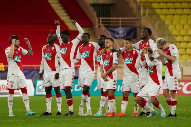 DÃ ception - Ã quipe de l™AS Monaco FOOTBALL : AS Monaco vs Rodez - 32eme de finale de Coupe de France - Monaco - 07 01 2023 NorbertScanella Panoramic 