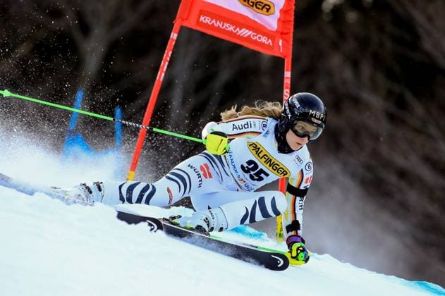 Sport Themen der Woche KW01 Sport Bilder des Tages ALPINE SKIING - FIS WC Kranjska Gora KRANJSKA GORA,SLOVENIA,08.JAN.23 - ALPINE SKIING - FIS World Cup, giant slalom, ladies. Image shows Jessica Hilzingern (GER).  GEPAxpictures xMarioxBuehner