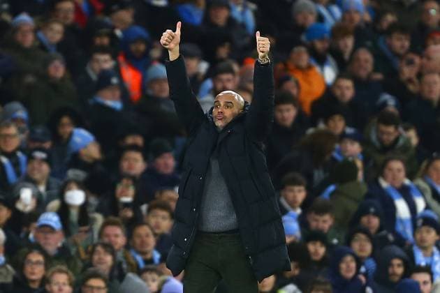 Sport Themen der Woche KW01 Sport Bilder des Tages Mandatory Credit: Photo by Matt West Shutterstock (13700194al) Pep Guardiola, manager of Manchester City gives the thumbs up Manchester City v Chelsea, Emirates FA Cup, Third Round, Football, Etihad Stadium, Manchester, UK - 08 Jan 2023 EDITORIAL USE ONLY No use with unauthorised audio, video, data, fixture lists, club league logos or live services. Online in-match use limited to 120 images, no video emulation. No use in betting, games or single club league player publications. Manchester City v Chelsea, Emirates FA Cup, Third Round, Football, Etihad Stadium, Manchester, UK - 08 Jan 2023 EDITORIAL USE ONLY No use with unauthorised audio, video, data, fixture lists, club league logos or live services. Online in-match use limited to 120 images, no video emulation. No use in betting, games or single club league player publications.  Copyright: xMattxWest Shutterstockx 13700194al