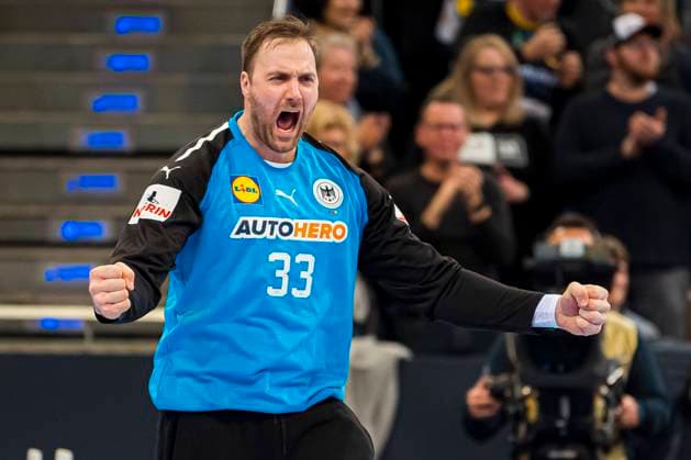 Sport Themen der Woche KW01 Sport Bilder des Tages Bremen, 08. Januar 2023: Handball Maenner Laenderspiel, Deutschland vs. Island Torhueter Andreas Wolff (Deutschland Kielce) Jubel Freude Emotion Hannover ZAG Arena Deutschland *** Bremen, 08 January 2023 Handball Maenner Laenderspiel, Germany vs Iceland Goalkeeper Andreas Wolff Germany Kielce Jubel Freude Emotion Hannover ZAG Arena Germany