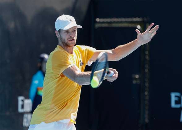 Yannick Hanfmann (GER), kurios,Australian Open 2023, Training in Melbourne, Victoria, Australia. Copyright: xJuergenxHasenkopfx