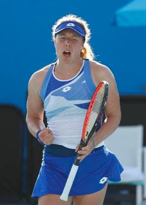 Anna-Lena Friedsam (GER) macht die Faust und jubelt, Jubel,Freude,Emotion, Australian Open 2023, Training in Melbourne, Victoria, Australia. Copyright: xJuergenxHasenkopfx