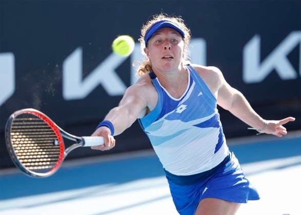 Anna-Lena Friedsam(GER), Australian Open 2023, Training in Melbourne, Victoria, Australia. Copyright: xJuergenxHasenkopfx
