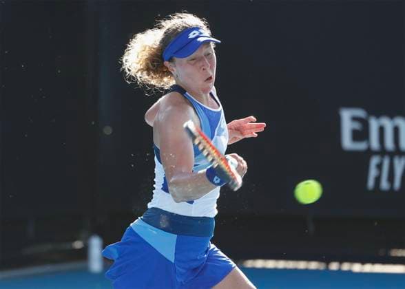 Anna-Lena Friedsam(GER), Australian Open 2023, Training in Melbourne, Victoria, Australia. Copyright: xJuergenxHasenkopfx