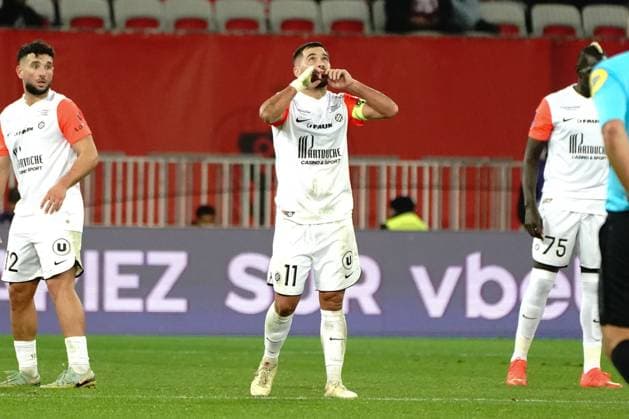 TÃ ji Savanier (Montpellier) FOOTBALL : OGC Nice vs Montpellier - Ligue 1 Ubereats - Nice - 11 01 2023 NorbertScanella Panoramic 