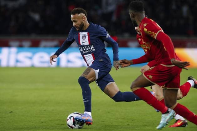 Neymar Jr (PSG) FOOTBALL : Paris St Germain Vs Angers - Ligue 1 - 11 01 2023 MichaelBaucher Panoramic 
