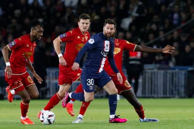 Lionel Messi (PSG) FOOTBALL : Paris St Germain Vs Angers - Ligue 1 - 11 01 2023 MichaelBaucher Panoramic 