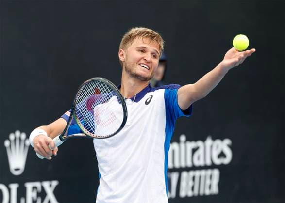 Leandro Riedi Australian Open Qualifikation - Melbourne Park - Melbourne - Victoria - Australia - 12 01 2023. Copyright: xJuergenxHasenkopfx