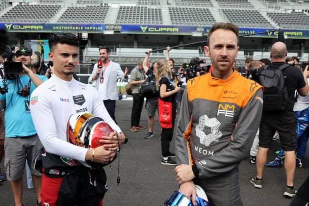 Pascal Wehrlein (GER), TAG Heuer Porsche und Rene Rast (GER) McLaren, Formel E FIA Weltmeisterschaft, Saison 9, Mexiko- City E- Prix, 12.01.2023, MEX