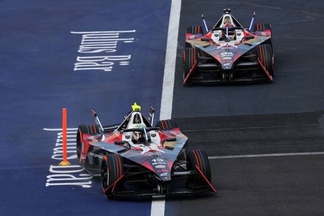 Antonio Felix da Costa (POR) und pascal Wehrlein (GER), TAG Heuer Porsche, Formel E FIA Weltmeisterschaft, Saison 9, Mexiko- City E- Prix, 13.01.2023, MEX