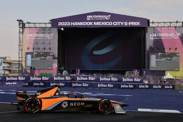 Rene Rast (GER) McLaren, Formel E FIA Weltmeisterschaft, Saison 9, Mexiko- City E- Prix, 13.01.2023, MEX
