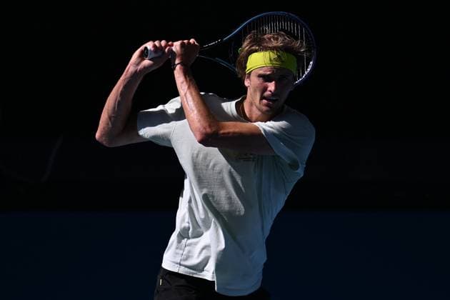 Sport Themen der Woche KW02 Sport Bilder des Tages TENNIS AUSTRALIAN OPEN PRACTICE SESSIONS, Alexander Zverev of Germany in action during an Australian Open practice session at Melbourne Park in Melbourne, Saturday, January 14, 2023. ( NO ARCHIVING, EDITORIAL USE ONLY, NO USE IN BOOKS WITHOUT CONSENT MELBOURNE VIC AUSTRALIA  Copyright: xJAMESxROSSx 20230114001752114882