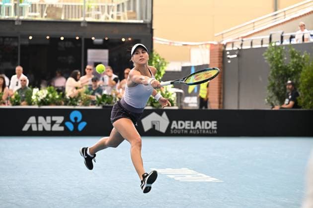 TENNIS ADELAIDE INTERNATIONAL, XXXX of XXXX during the 2023 Adelaide International Tennis Tournament at the Memorial Drive Tennis Centre in Adelaide, Saturday, January 14, 2023. ( NO ARCHIVING, EDITORIAL USE ONLY, NO USE IN BOOKS WITHOUT CONSENT ADELAIDE SOUTH AUSTRALIA AUSTRALIA  Copyright: xMICHAELxERREYx 20230114001752121225