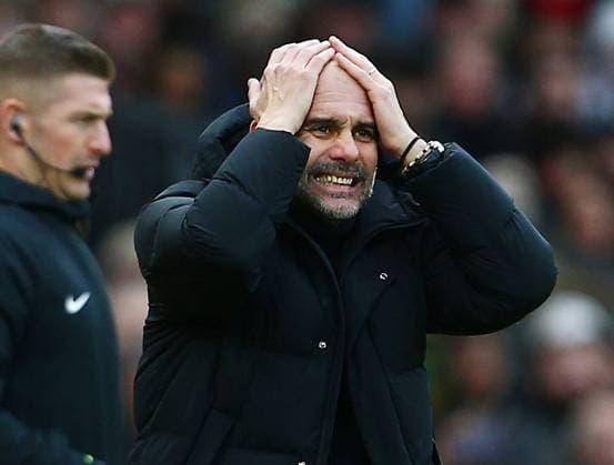Sport Themen der Woche KW02 Sport Bilder des Tages Mandatory Credit: Photo by Matt West Shutterstock (13713476ac) Manchester City manager Pep Guardiola reacts Manchester United, ManU v Manchester City, Premier League, Football, Old Trafford, Manchester, UK - 14 Jan 2023 EDITORIAL USE ONLY No use with unauthorised audio, video, data, fixture lists, club league logos or live services. Online in-match use limited to 120 images, no video emulation. No use in betting, games or single club league player publications. Manchester United v Manchester City, Premier League, Football, Old Trafford, Manchester, UK - 14 Jan 2023 EDITORIAL USE ONLY No use with unauthorised audio, video, data, fixture lists, club league logos or live services. Online in-match use limited to 120 images, no video emulation. No use in betting, games or single club league player publications.  Copyright: xMattxWest Shutterstockx 13713476ac