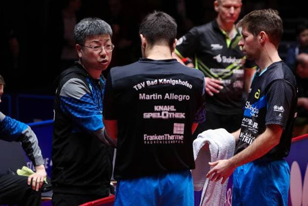 TTBL Borussia Duesseldorf gegen TSV Bad Königshoven TSV Bad Koenigshoven bringt Burossia Duesseldorf die erste Saison Niederlage TTBL Borussia Duesseldorf gegen TSV Bad Königshoven