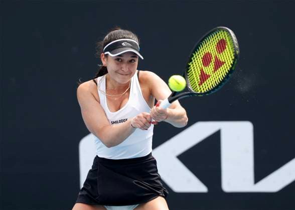 Eva Lys, Australian Open 2023, Melbourne Park, Melbourne, Victoria, Australia. Copyright: xJuergenxHasenkopfx