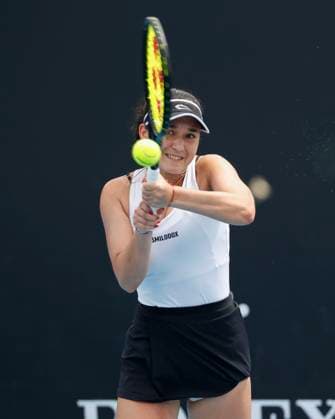 Eva Lys, Australian Open 2023, Melbourne Park, Melbourne, Victoria, Australia. Copyright: xJuergenxHasenkopfx