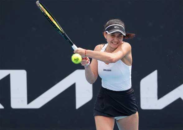 Eva Lys, Australian Open 2023, Melbourne Park, Melbourne, Victoria, Australia. Copyright: xJuergenxHasenkopfx