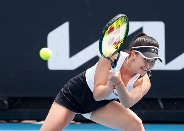 Eva Lys, Australian Open 2023, Melbourne Park, Melbourne, Victoria, Australia. Copyright: xJuergenxHasenkopfx