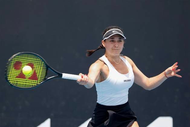 Eva Lys, Australian Open 2023, Melbourne Park, Melbourne, Victoria, Australia. Copyright: xJuergenxHasenkopfx