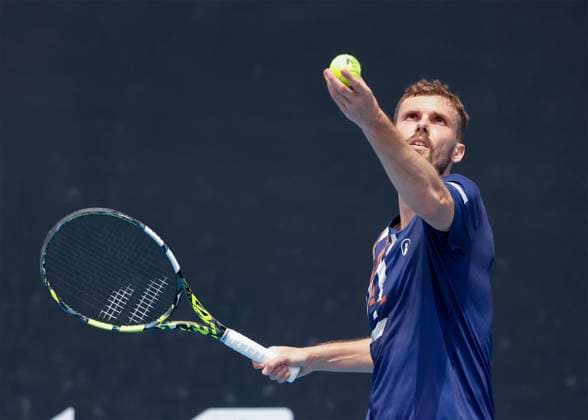 Oscar Otte (GER), Australian Open 2023, Melbourne Park, Melbourne, Victoria, Australia. Copyright: xJuergenxHasenkopfx