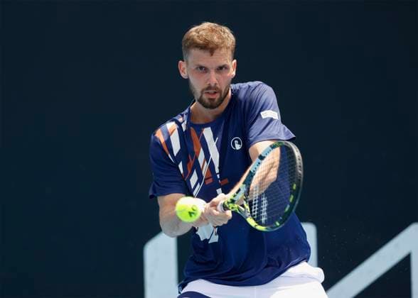 Oscar Otte (GER), Australian Open 2023, Melbourne Park, Melbourne, Victoria, Australia. Copyright: xJuergenxHasenkopfx