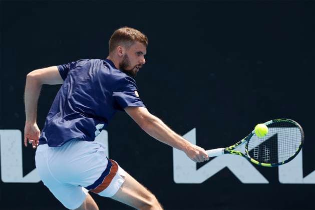 Oscar Otte (GER), Australian Open 2023, Melbourne Park, Melbourne, Victoria, Australia. Copyright: xJuergenxHasenkopfx