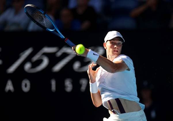 Mandatory Credit: Photo by Ella Ling Shutterstock (13714308be) Jack Draper of GBR in action Australian Open, Day One, Tennis, Melbourne Park, Melbourne, Australia - 16 Jan 2023 Australian Open, Day One, Tennis, Melbourne Park, Melbourne, Australia - 16 Jan 2023 Copyright: xEllaxLing Shutterstockx 13714308be