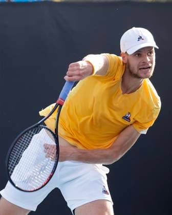 Yannick Hanfmann (GER), Australian Open 2023, Melbourne Park, Melbourne, Victoria, Australia. Copyright: xJuergenxHasenkopfx
