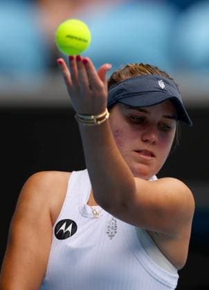 Mandatory Credit: Photo by Ella Ling Shutterstock (13714308en) Sofia Kenin of USA in action Australian Open, Day One, Tennis, Melbourne Park, Melbourne, Australia - 16 Jan 2023 Australian Open, Day One, Tennis, Melbourne Park, Melbourne, Australia - 16 Jan 2023 Copyright: xEllaxLing Shutterstockx 13714308en