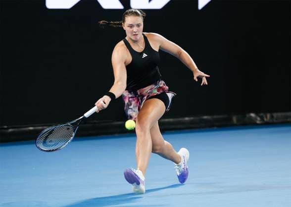 Jule Niemeier (GER), Australian Open 2023, Melbourne Park, Melbourne, Victoria, Australia. Copyright: xJuergenxHasenkopfx