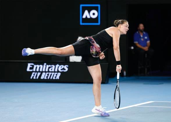 Jule Niemeier (GER), Australian Open 2023, Melbourne Park, Melbourne, Victoria, Australia. Copyright: xJuergenxHasenkopfx