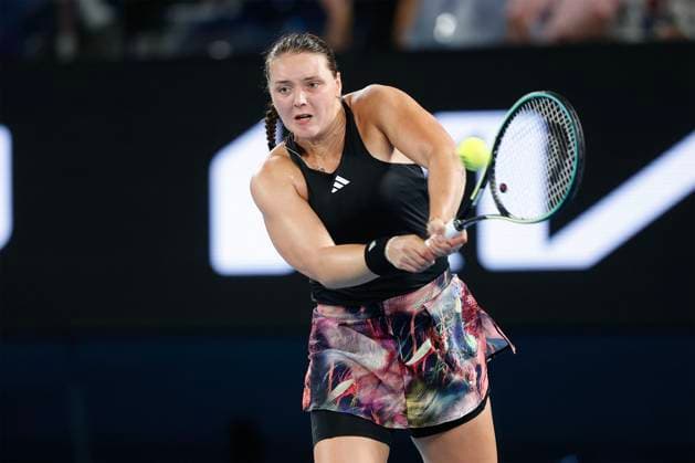 Jule Niemeier (GER), Emotion, Australian Open 2023, Melbourne Park, Melbourne, Victoria, Australia. Copyright: xJuergenxHasenkopfx